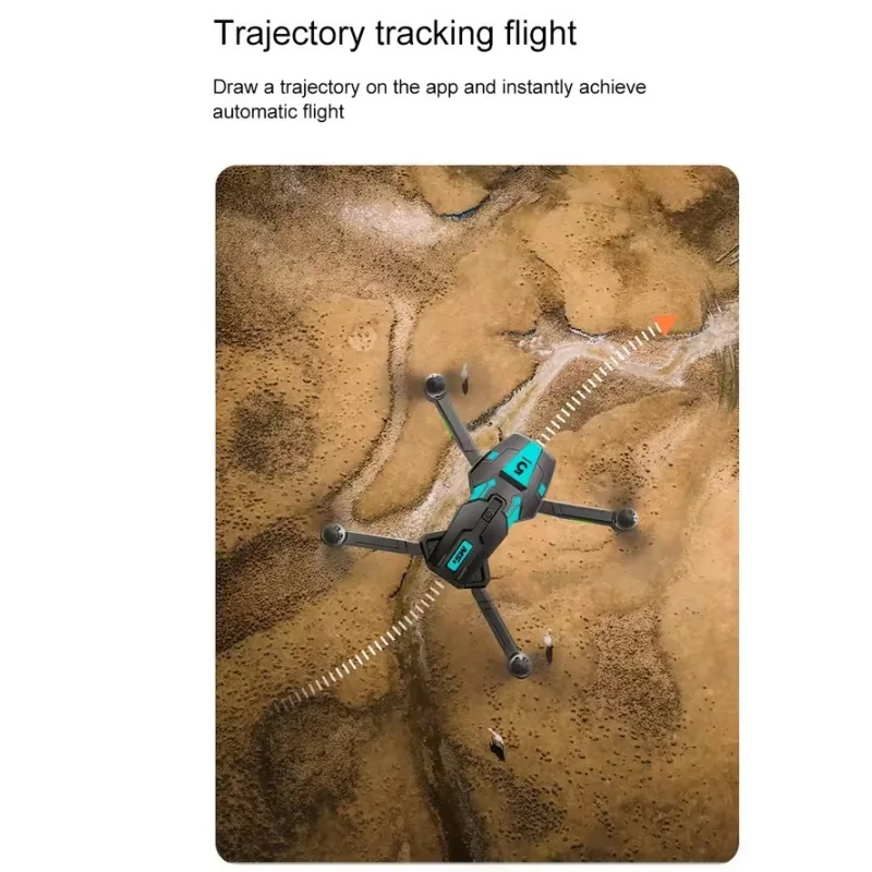 Zangão sem escova com câmera hd 8k, prevenção inteligente de obstáculos, rolo 360, posicionamento de fluxo óptico, aeronave rc, quadricóptero, brinquedos