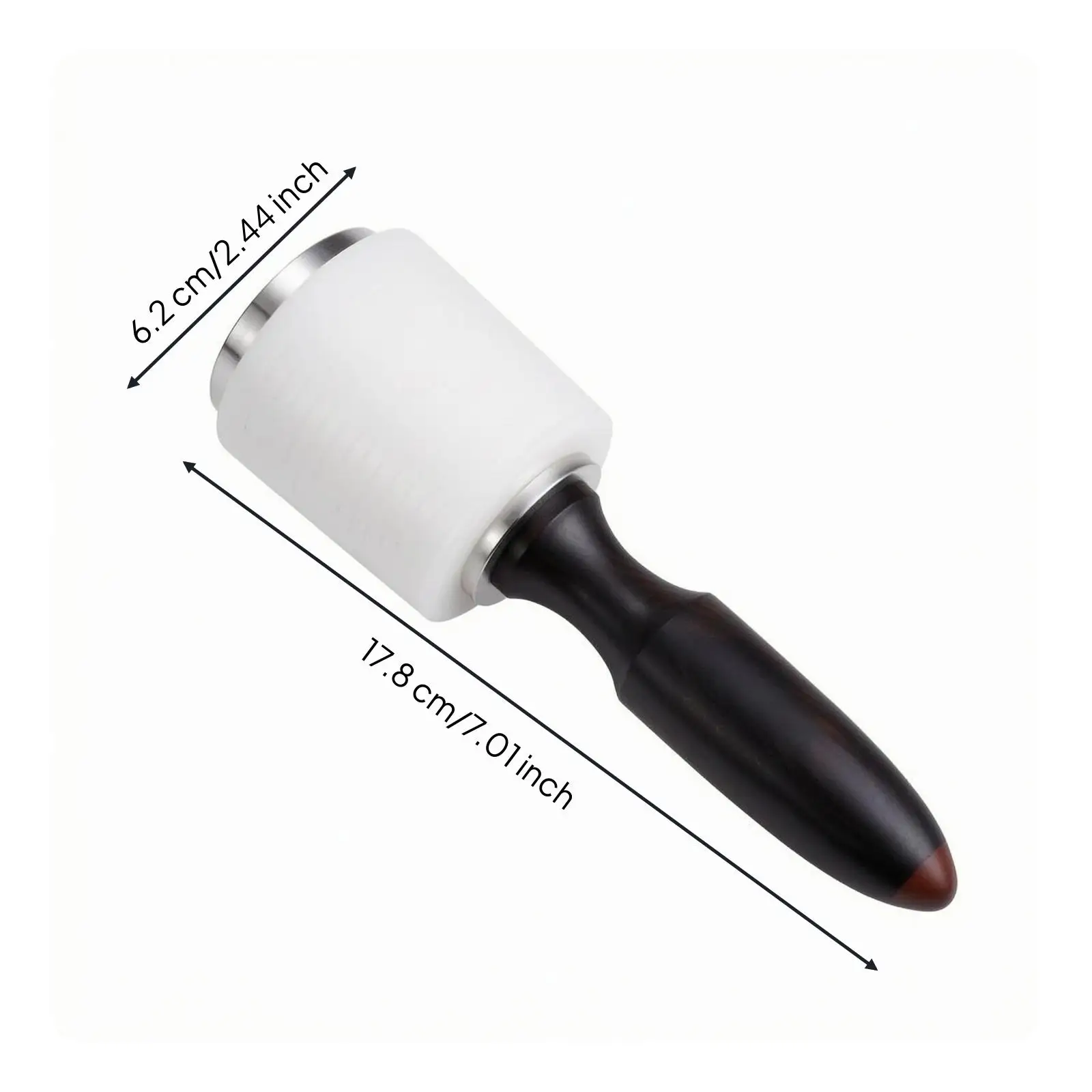 Wooden Handle Nylon Mallet for Leather Crafting and Assembly with Stainless Steel Fittings for Everyday Durability