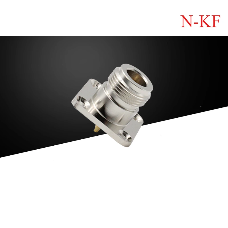 N-kf N-type Female Base L16-50kf Four Hole Flange Fixed Integrated Cutting RF Connector N-50kfd