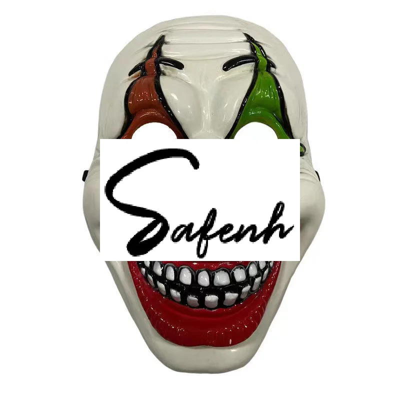 Masque d'horreur d'halloween, Clown aux yeux de printemps, crâne de Vampire, Script Kill, accessoires de déguisement effrayants