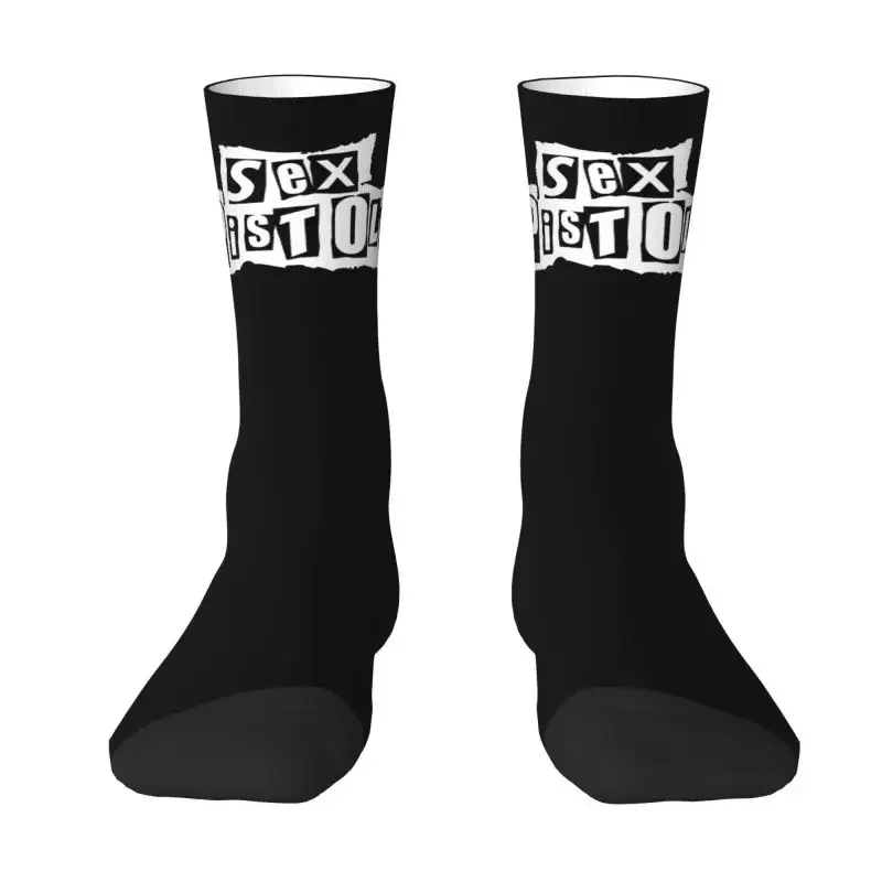 

Sex Guns Happy Dress Socks Breathable Fashion Novelty Heavy Metal Rock Crew Socks Novelty Street Style Crazy Socks for Men Women