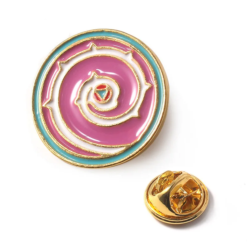 Power Spiral Card Enamel Pin Classic Cartoon Periphery Cute Brooch Lapel Badge Jewelry Gift for Steven and Universe Fans