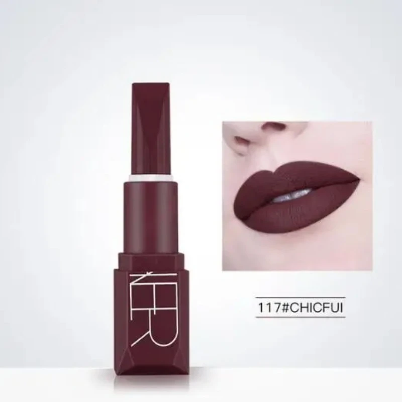 Pudaier velvet matte lipstick 5 colors makeup set pumpkin series vitamin E waterproof long lasting nude brow lipstick