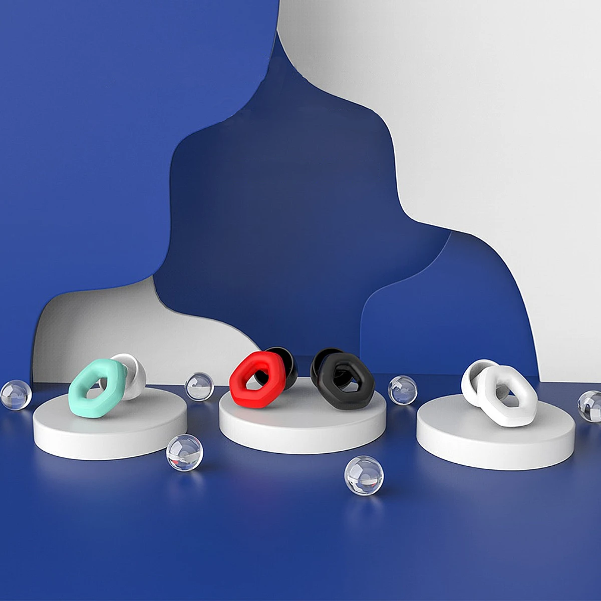 Noise Reducing Polygon Earplug Reusable Super Soft Sleep Aid Earplugs Hearing Protectors Swim Learning Sound Insulation Product
