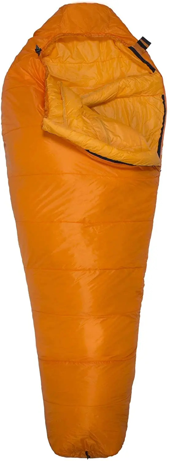 Winter Camping Hiking Waterproof 20D Nylon Filling 1000g Duck Down Mummy Sleeping Bag