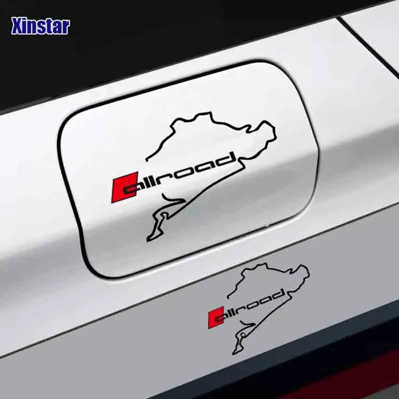 اولرود سيارة النفط خزان الشارات ملصقا لأودي A1 A3 A4 A4L A6 A6L A7 A8 Q3 Q5 Q7 TT S RS