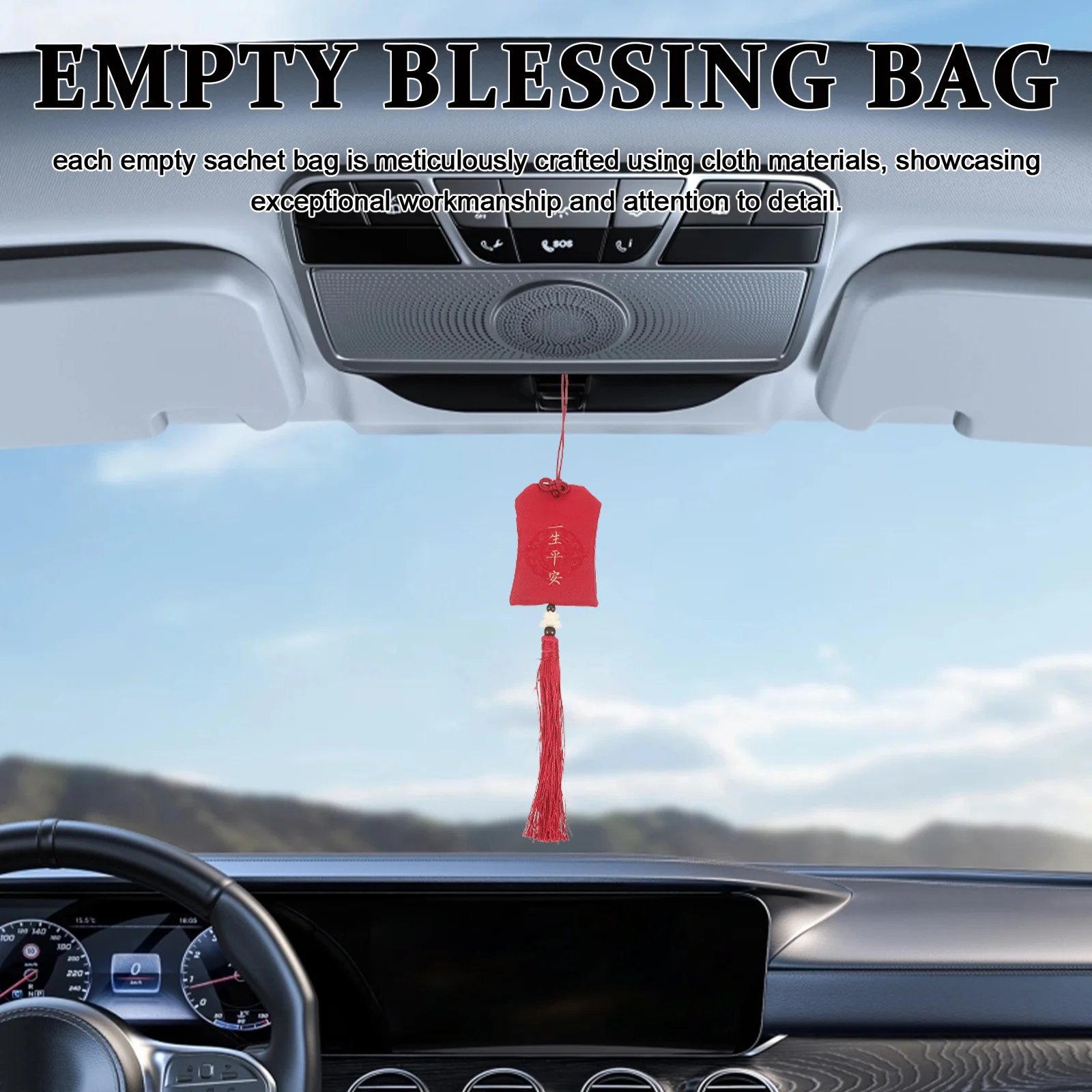 3 قطعة حقيبة سحرية المحمولة فارغة نعمة العطر الكيس النمط الصيني معلقة الحقيبة المعطرة السفر محظوظ حقيبة قماش مع شرابة