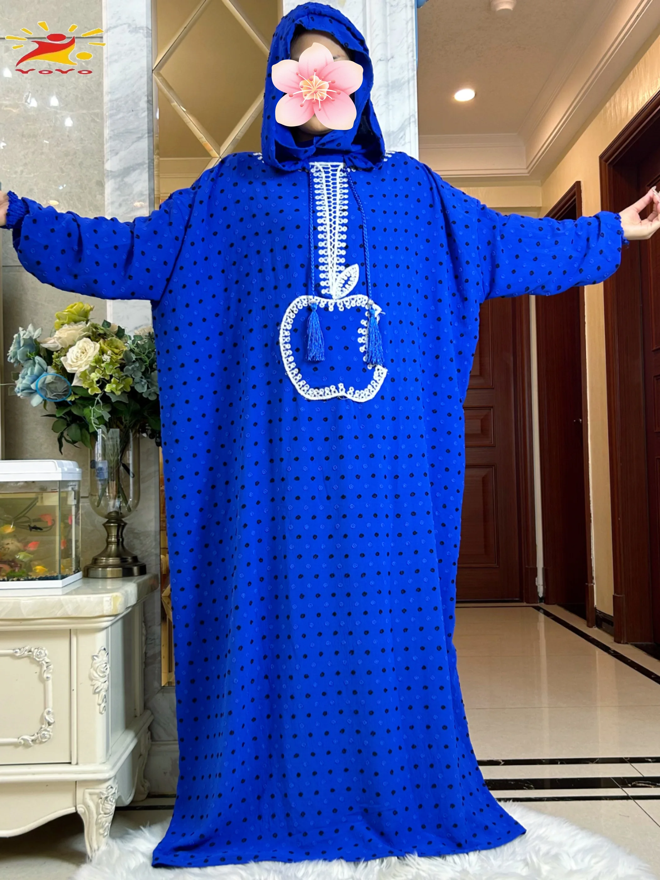 ربيع جديد القطن رمضان مسلم قبعة مزدوجة عباية دبي تركيا الإسلام ملابس الصلاة جيب التفاح الإسلام المرأة فستان قفطان #4