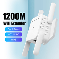 DERAPID Wireless WiFi Repeater 5Ghz 1200Mbps 2.4G/5GHz Wi-Fi Signal Amplifier Extender Router Network WiFi Signal Booster