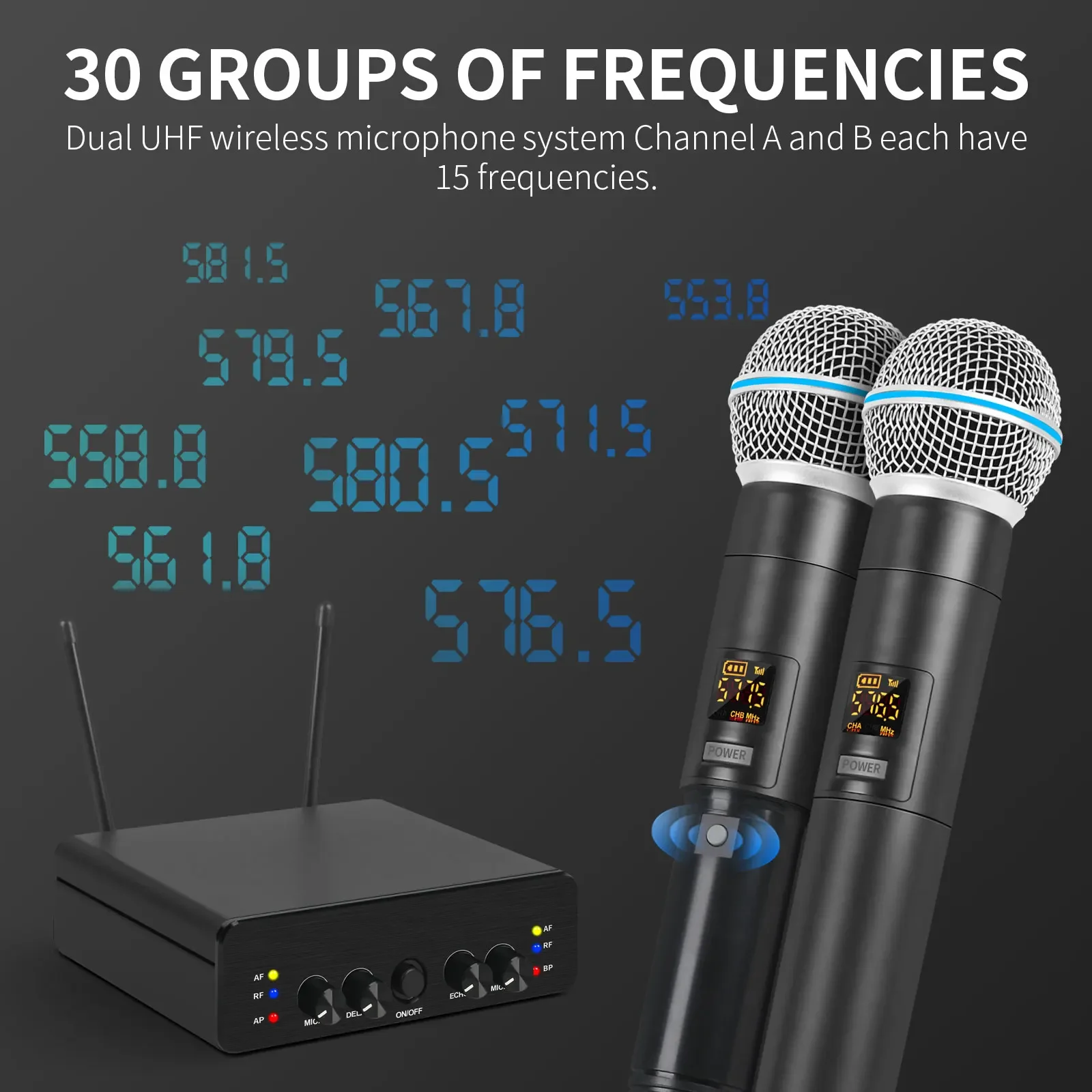 XTUGA GAW-P1 UHF Профессиональная беспроводная микрофонная система Независимая двухканальная 2-ручная система для дома Караоке Церковная свадьба