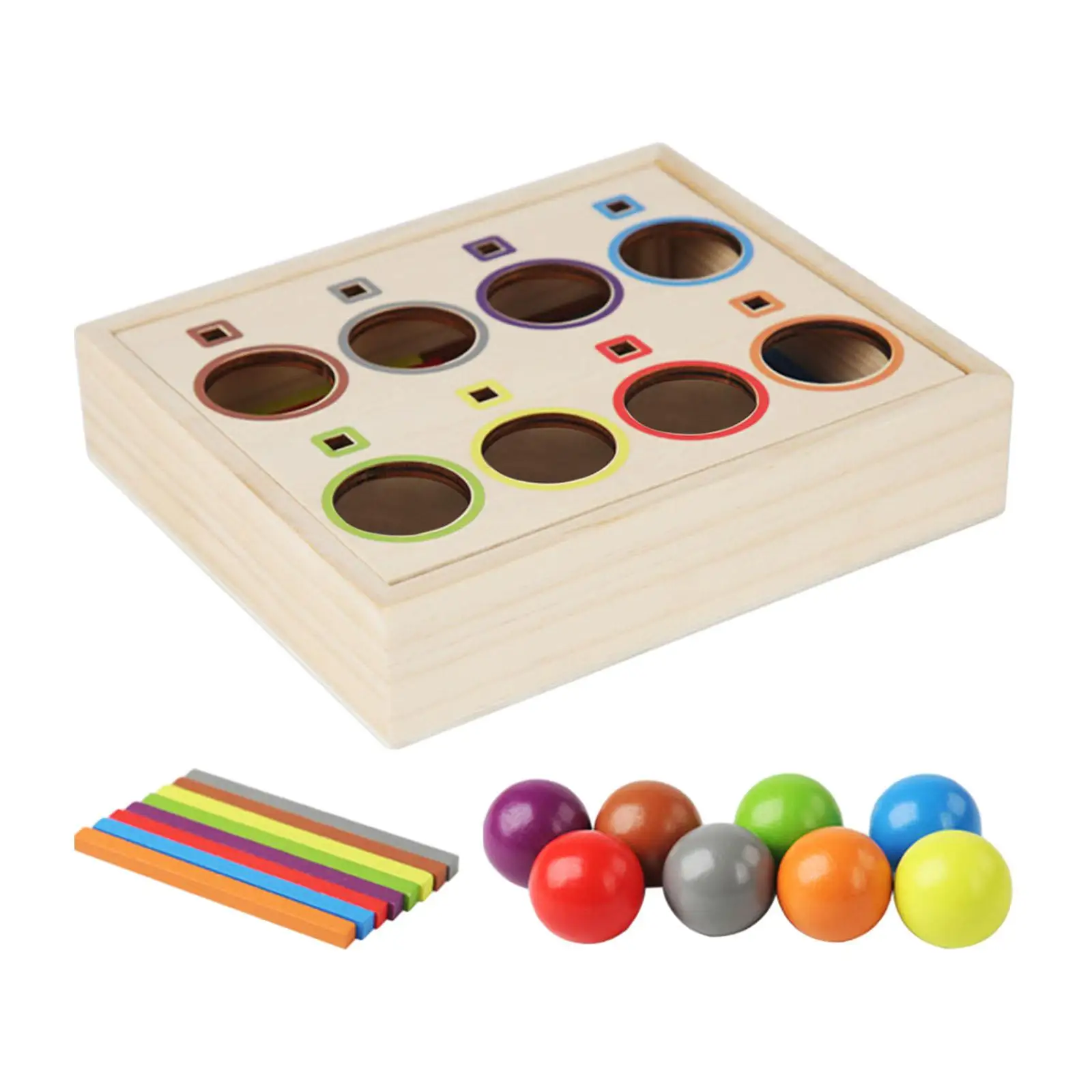 Montessori Matching Sorting Games Sensory Toy Kids Holiday Gifts Montessori Wood Toy Boys Girls Early Education Matching Toy