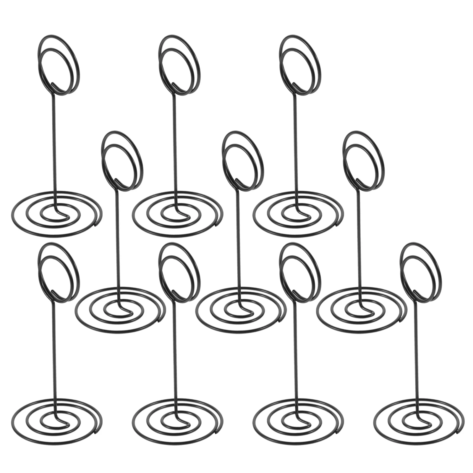 

10 Pcs Numbers Desktop Plate Holder Place Card Holders for Table Office Paper Clip