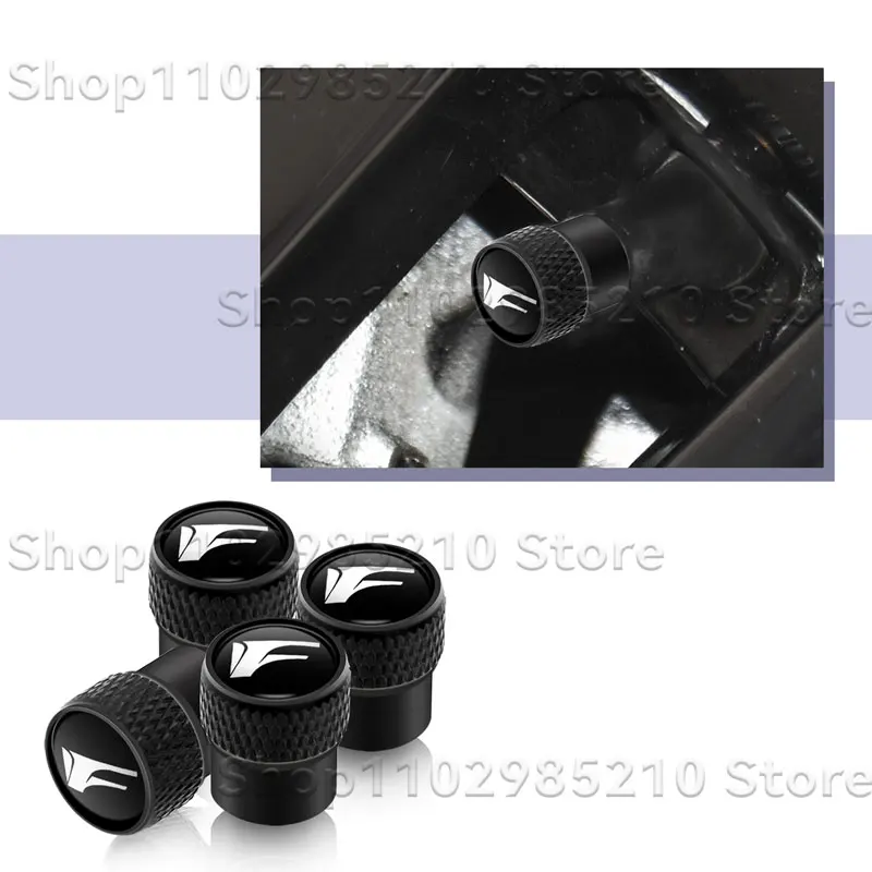 4Pcs/Set F Sport Logo Car Wheel Tire Valve Caps Metal Stem Cover For Lexus IS250 IS200 GX470 GS300 RX300 RX GS NX IS ES Decor