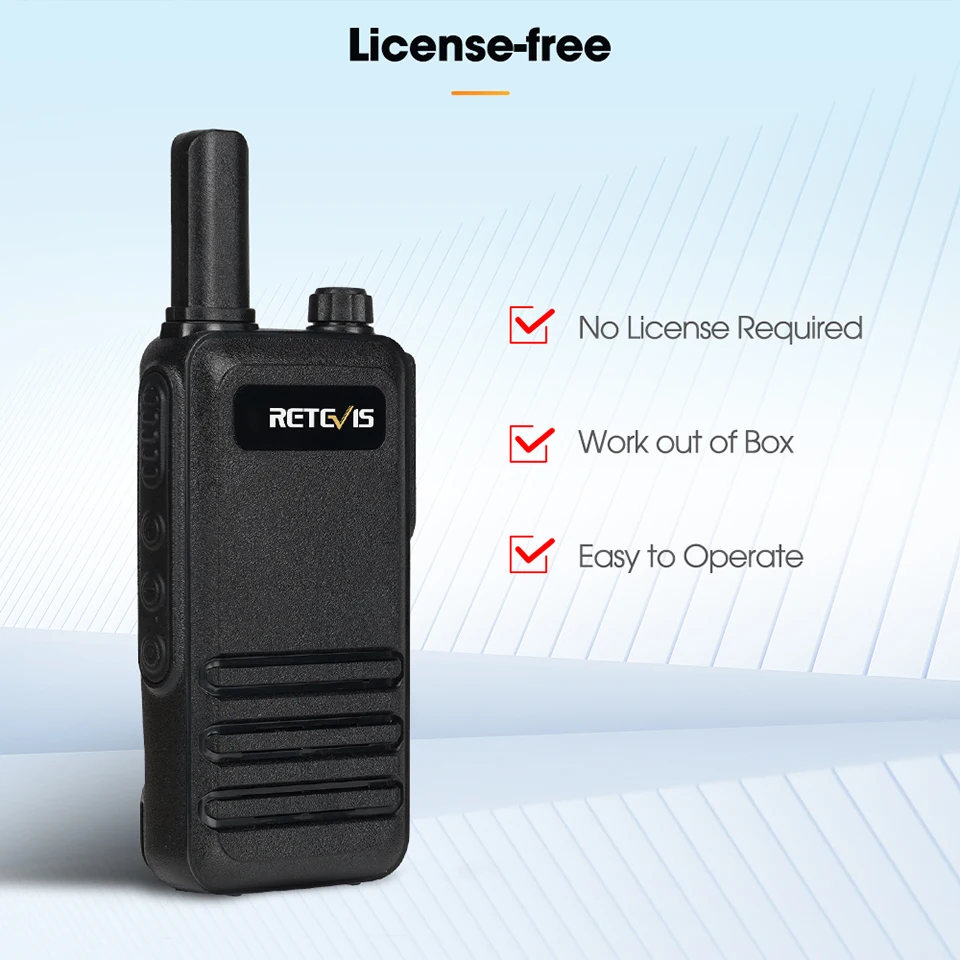 Retevis RB647 IP67 Wasserdichtes Walkie-Talkie Professionelles PMR FRS Mini Zweiwege-Funkgerät USB-C-Ladung VOX für Surfen Kajak Camping – Detail 6