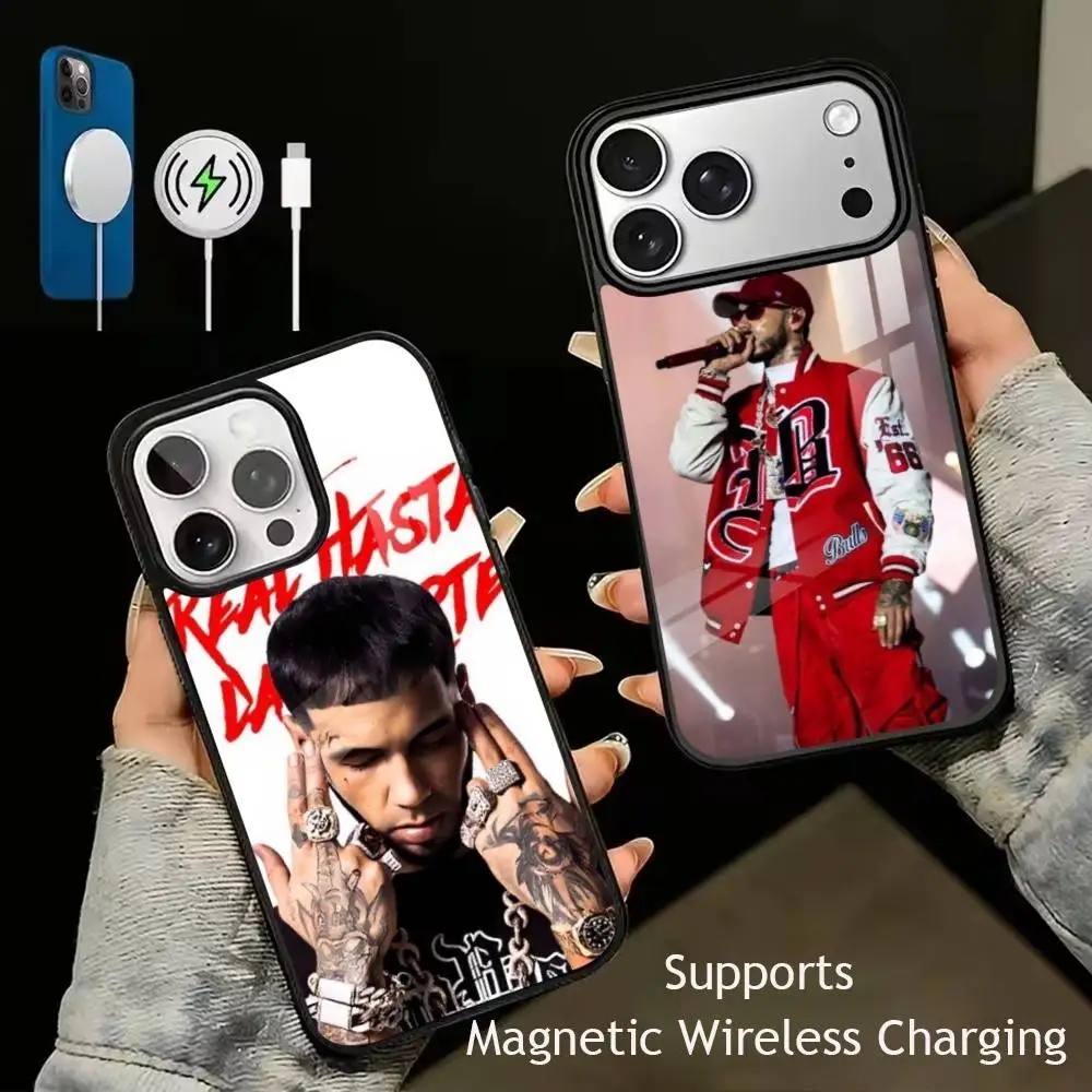 AnuelReal gift  Phone Case For iPhone17,16,15,14,13,12,11 Plus,Pro Allows magnetic wireless charging