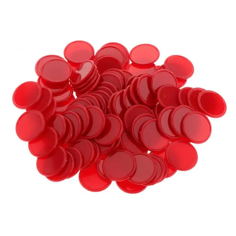 Jeu de jetons de Bingo colorés, pièces de Poker en plastique, jetons de jeu de société pour récompenses en classe et jeu de comptage