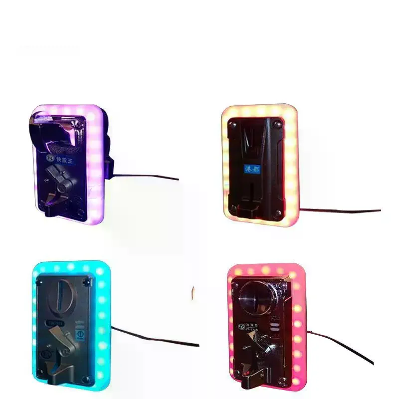 PCS 12V DC Coin Acceptor Part Coin Selector Accessory Colorful Flashing Decorative Front LED Frame 1