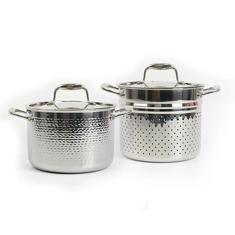 Set Cookware Stainless Pans Steel And Kitchenware Non Stick Soup Induction Wholesale Luxury High Quality Cooking Pots