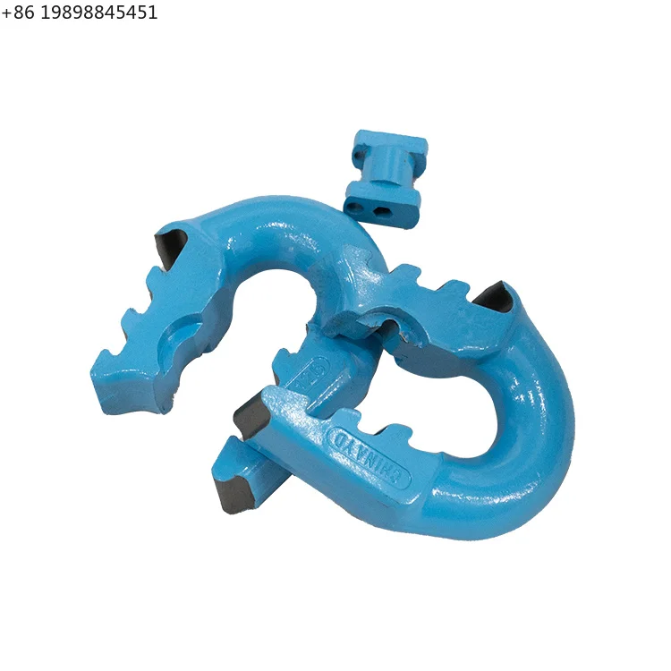 For Mining Circular Chain System Flat Serrated  Connecting Connector Customised Spare Component for Mining Equipment Assembly