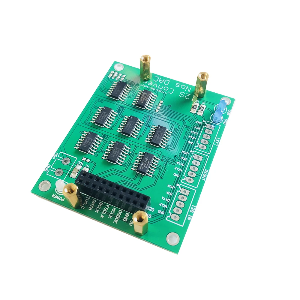 Nvarcher NOS DAC/I2S format  decoder shifter board and I2S data conversion right justified  For Xmos usb