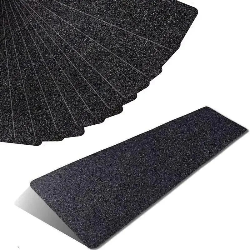 6pcs new design non-slip stair treads, adhesive security strips, for stairs with pvc bottom layer, non-woven surface