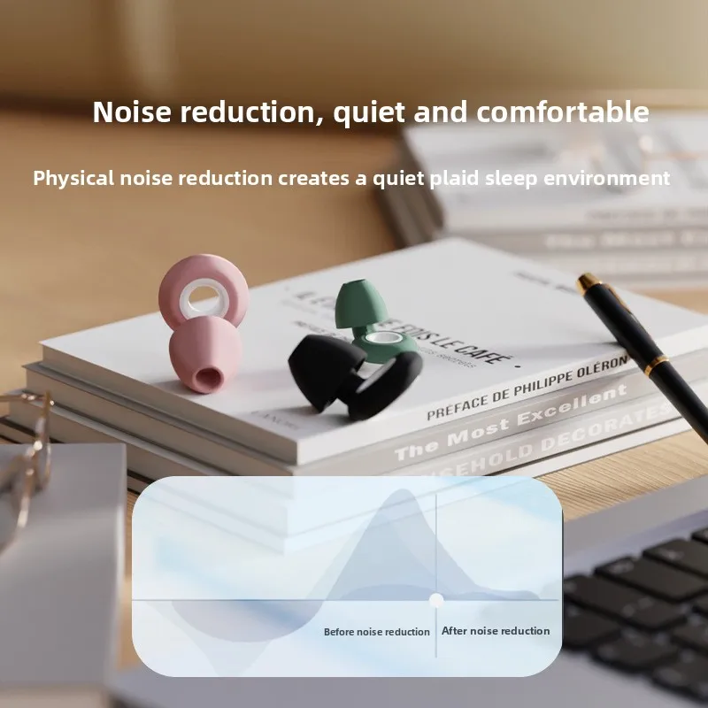 Cross-Border Hit Detachable Earplugs - Professional Waterproof Noise-Canceling for Adult Sleeping & Swimming, Soundproo Silicone