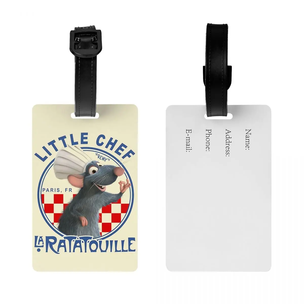 Aangepaste Ratatouille Kleine Chef Remy Bagagelabels Voor Koffers Grappige Cartoon Bagagelabels Privacy Cover Id Label