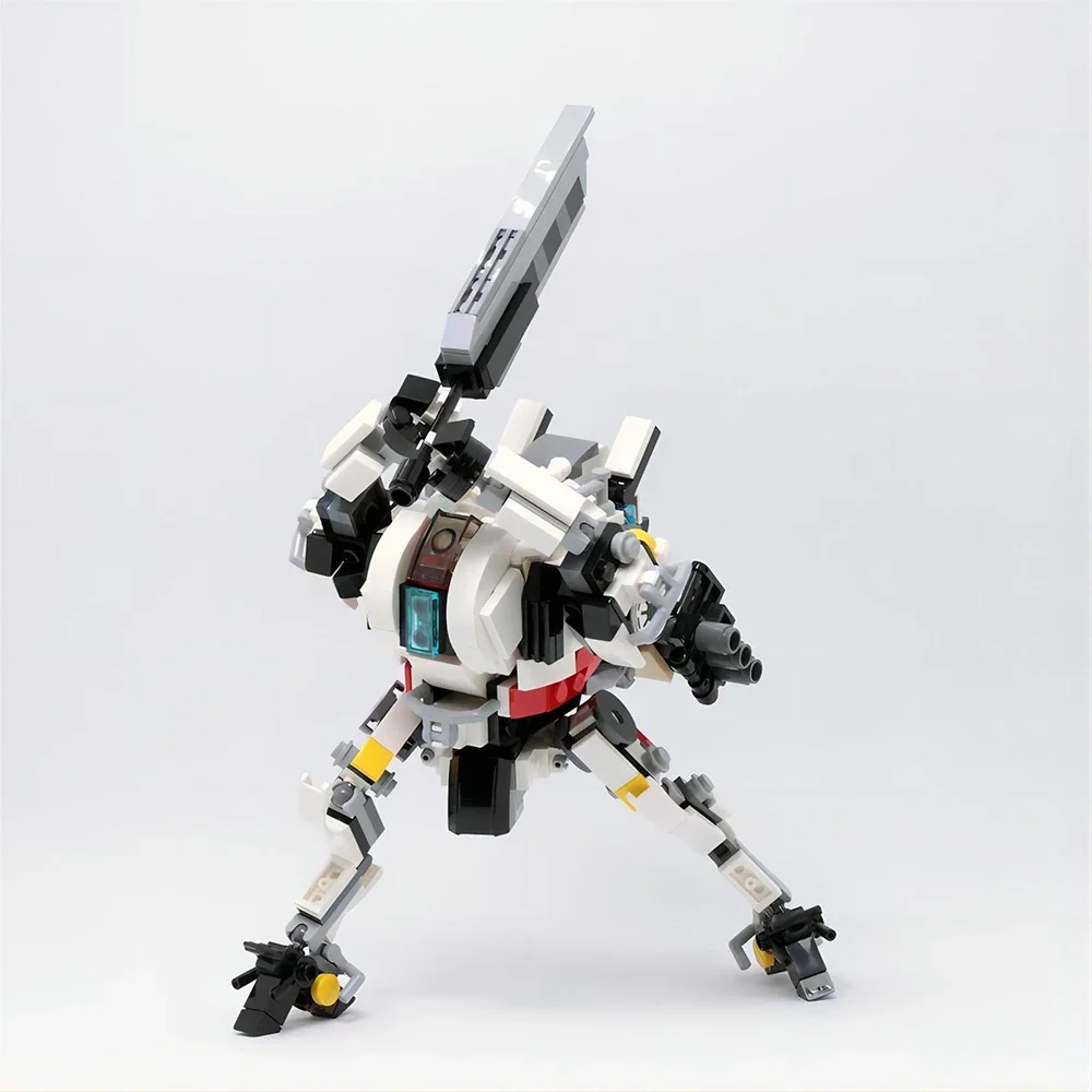 Moc titaneds เกมคลาสสิก titanfallss 2 Ronin-Class Mecha titaneds โมเดลบล็อกตัวต่อโทนสีไทเทเนียมนักรบของเล่นของขวัญสำหรับเด็ก