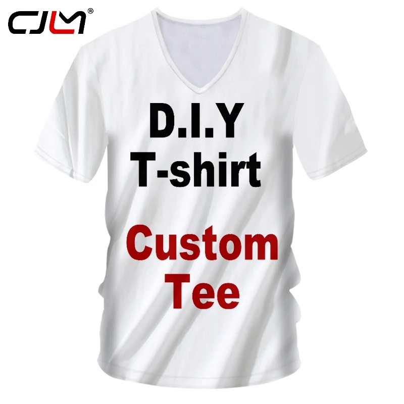 CJLM 3D Print Diy Custom Design V-neck Tshirt Hip Hop Streetwear Zip Sweatshirt Drop Shipper Wholesalers Suppliers Drop Shipper