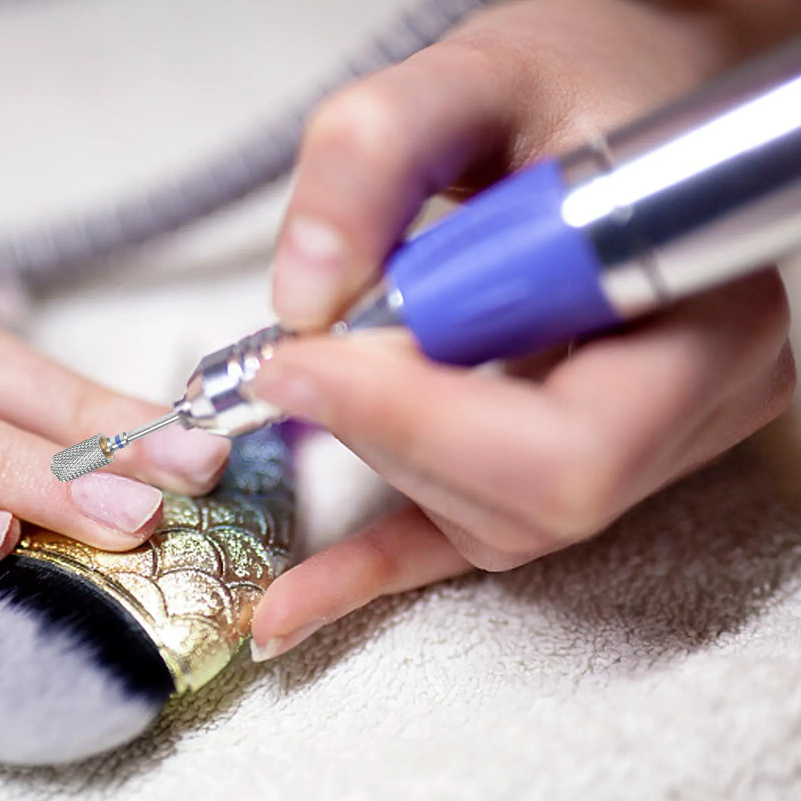 Broca para uñas, limpiador de cutículas, elimina el esmalte en gel, resistente, de larga duración, para uñas acrílicas, profesional, eléctrico, fácil de instalar, para bricolaje