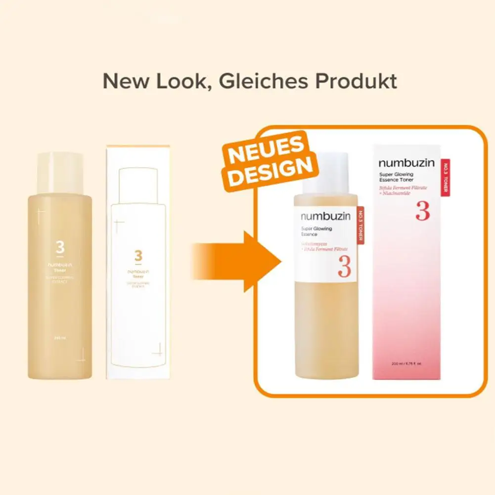 Numbuzin No.3+ تونر مصل فائق الوهج Bifida Ferment Filtrate Niacinamide اشراق رقم 5+ حبر أساسي لتعزيز الفيتامينات #4