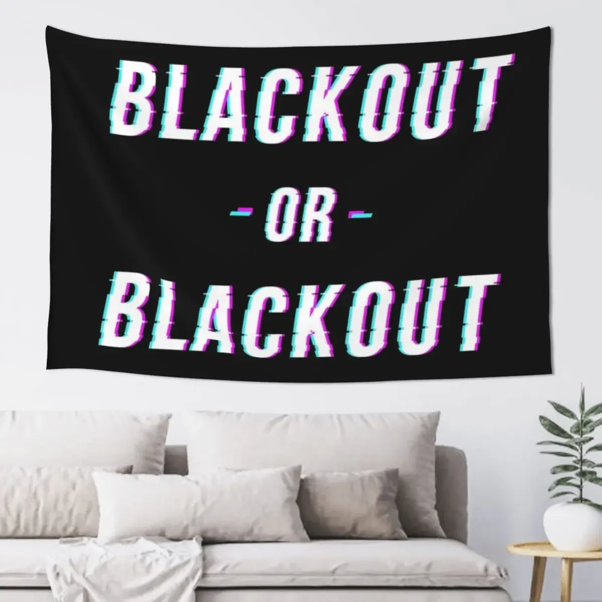 

Blackout Or BlackOut Tapestry Room Aesthetic Decor Wall Hanging Home Decorators Tapestry