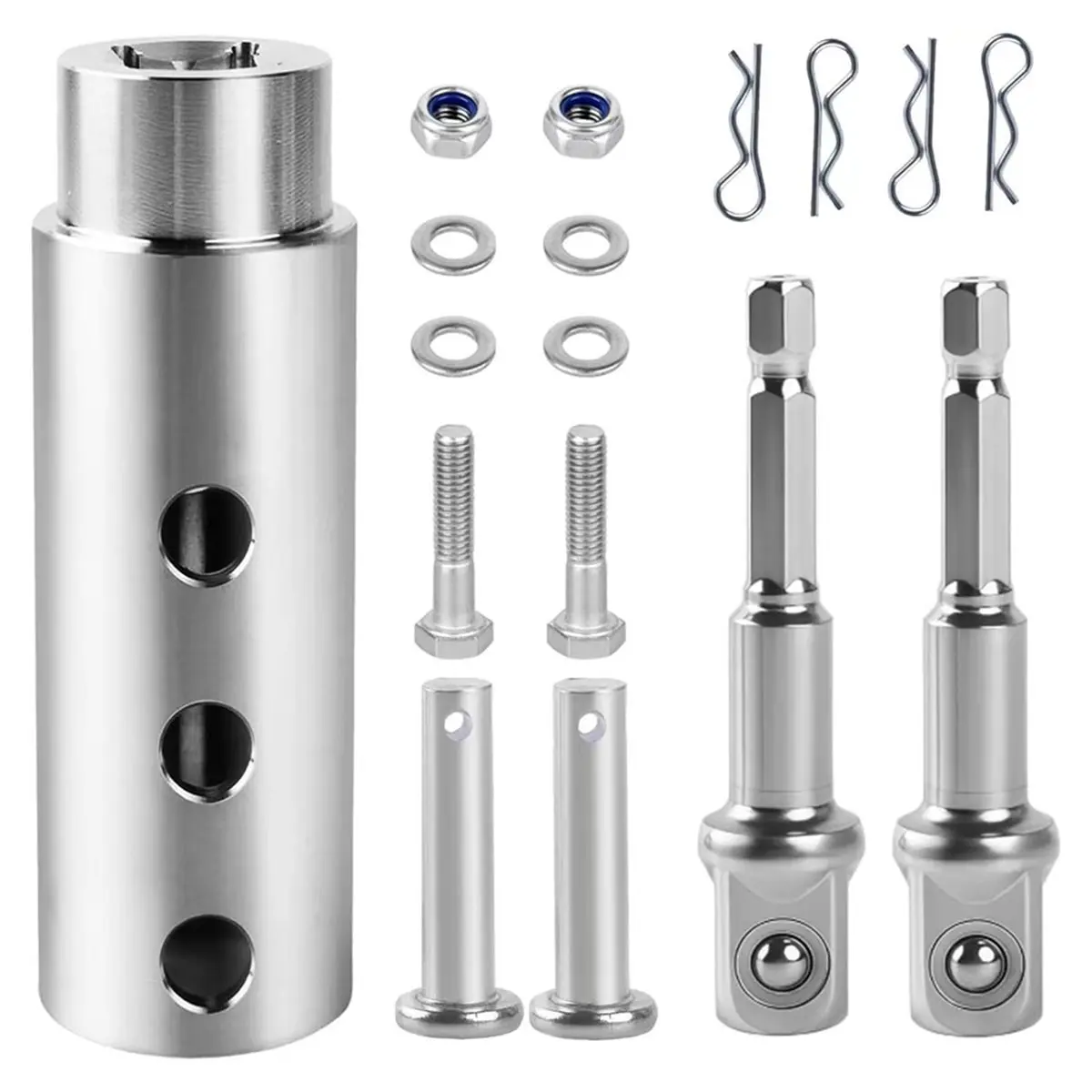 【50% OFF】Trailer Jack Drill Adapter for Jack Drive Shaft Crank Jack Adapter Tool for Heavy Duty RV, Construction, Dump Trailers