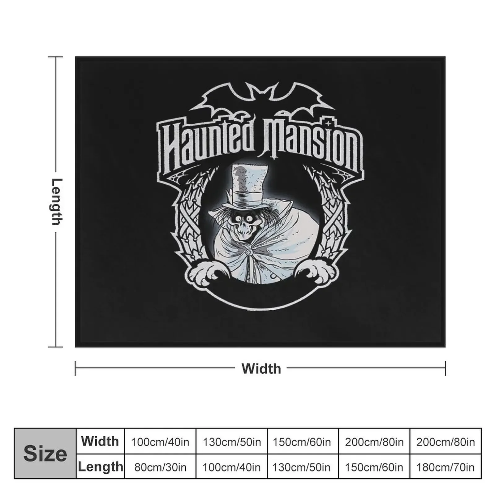 Halloween Haunted Hatbox Mansion Ghost Horrorr Throw Blanket warm for winter Hair Plaid on the sofa decorative Blankets