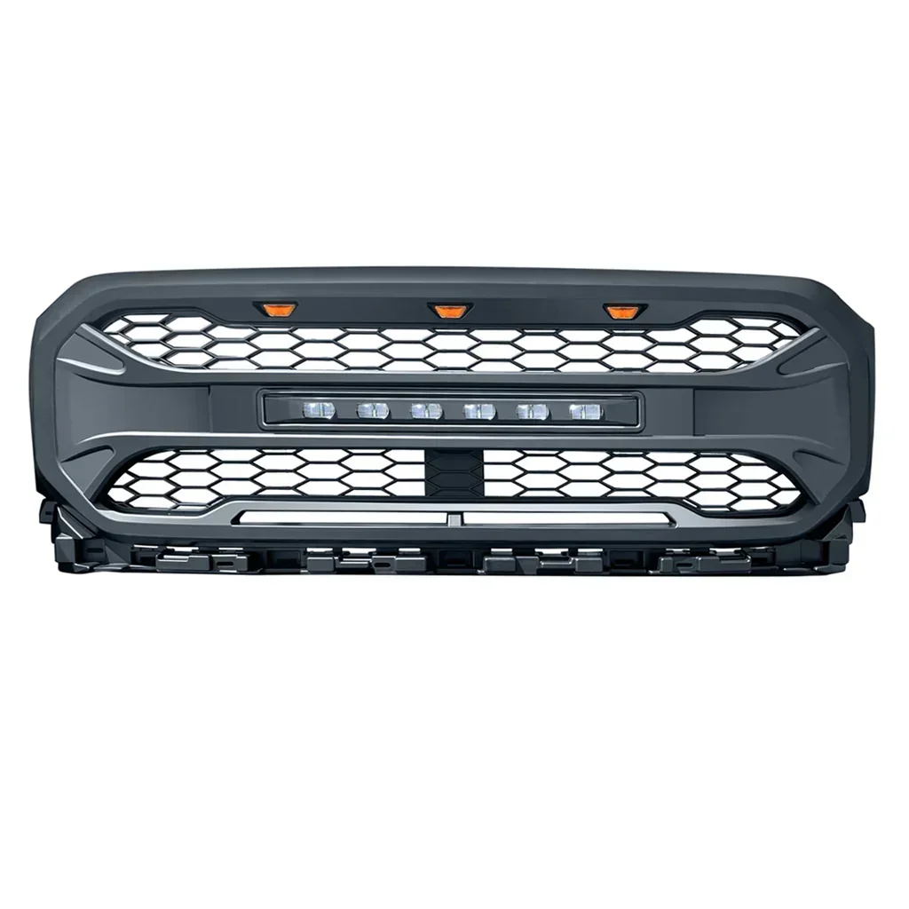 

Armor Grille w/Off-Road Lights- Matte Black for 2021-2022 Ford F150