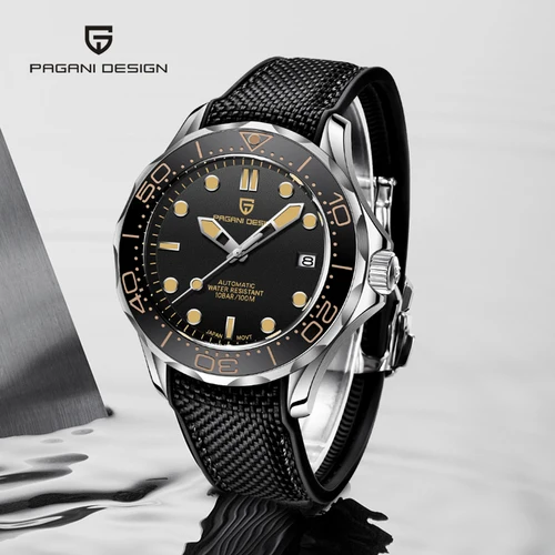 2025 nuevo diseño PAGANI 007 relojes mecánicos para hombre, reloj automático NH35 de lujo superior para hombre, reloj resistente al agua con espejo de zafiro AR