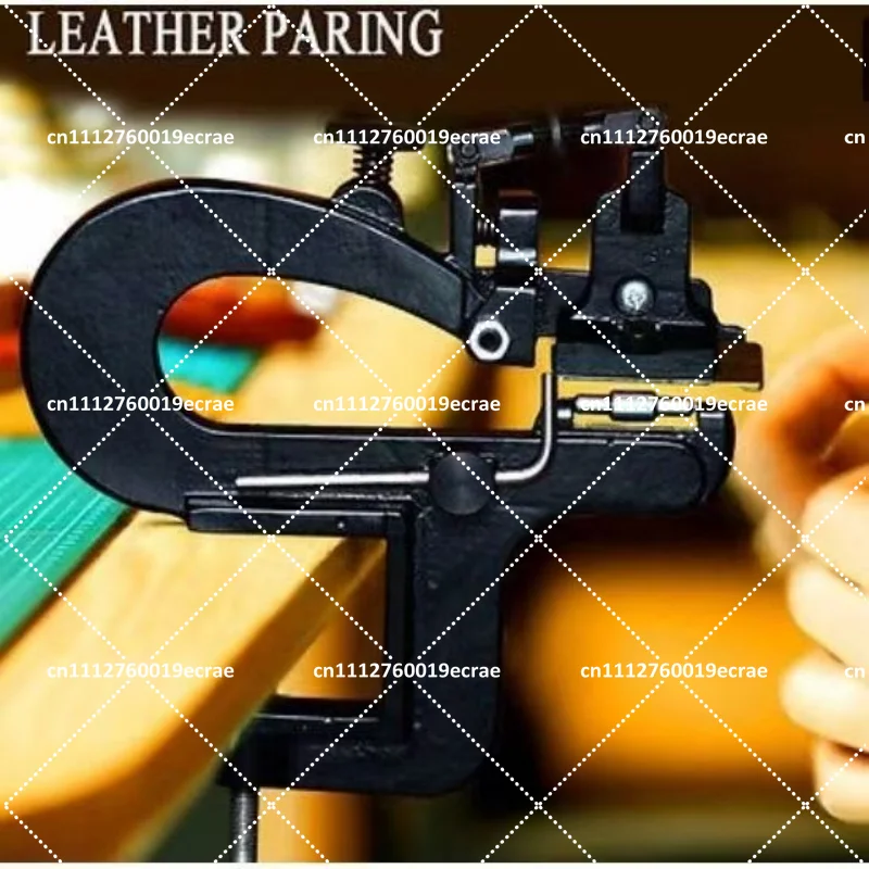 Manual Leather Peeler Machine Leathercraft Edging Cutting Splitter with 15 Blades for Vegetable Tanned Leathers