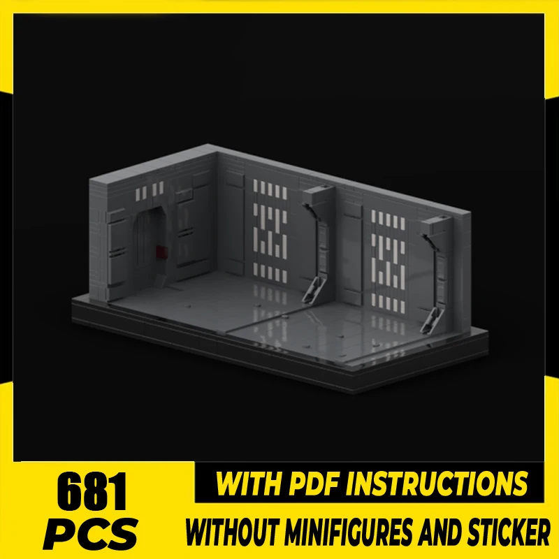 

Pupular Star Movie Moc Building Blocks Modular Space Corridor Model Technology Modular Gifts Construstion DIY Assembly Toys