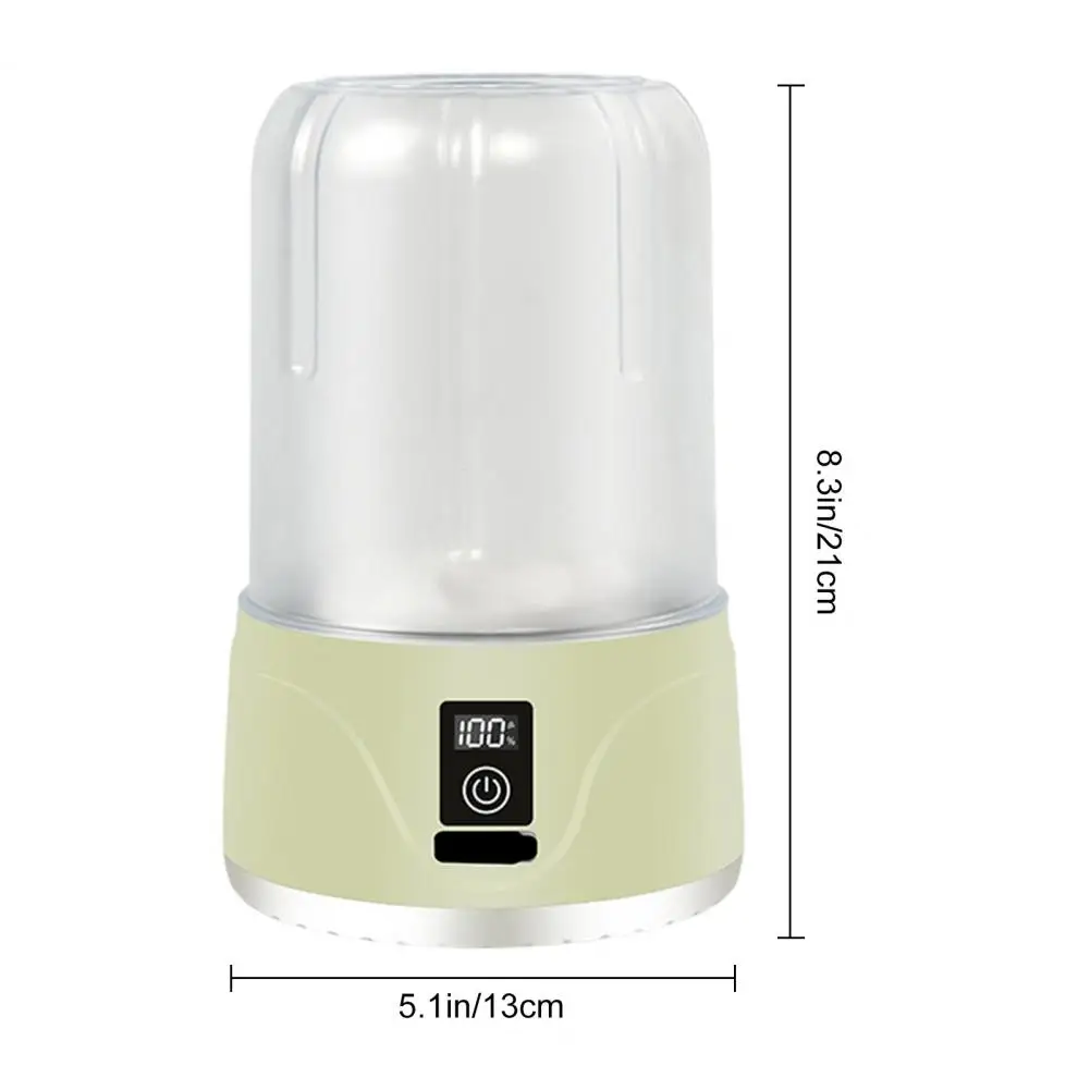 1.1 L  Mini Foldable Washing Machine For Socks Underwear Panties Washer Household Portable Laundry Rechargeable