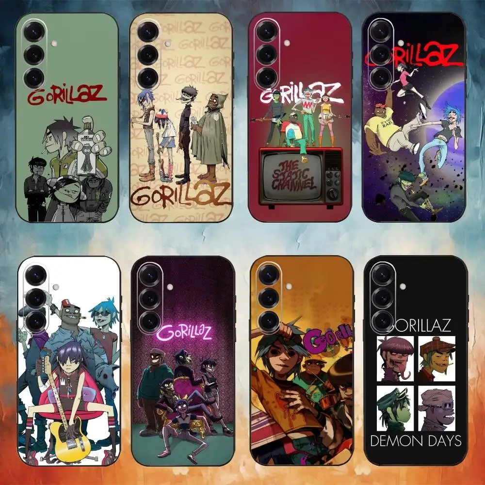 

G-Gorillaz Band Demon Phone Case For Samsung Galaxy A73,A72,A71,A70,A53,A52,A51,Others Soft Black Cover