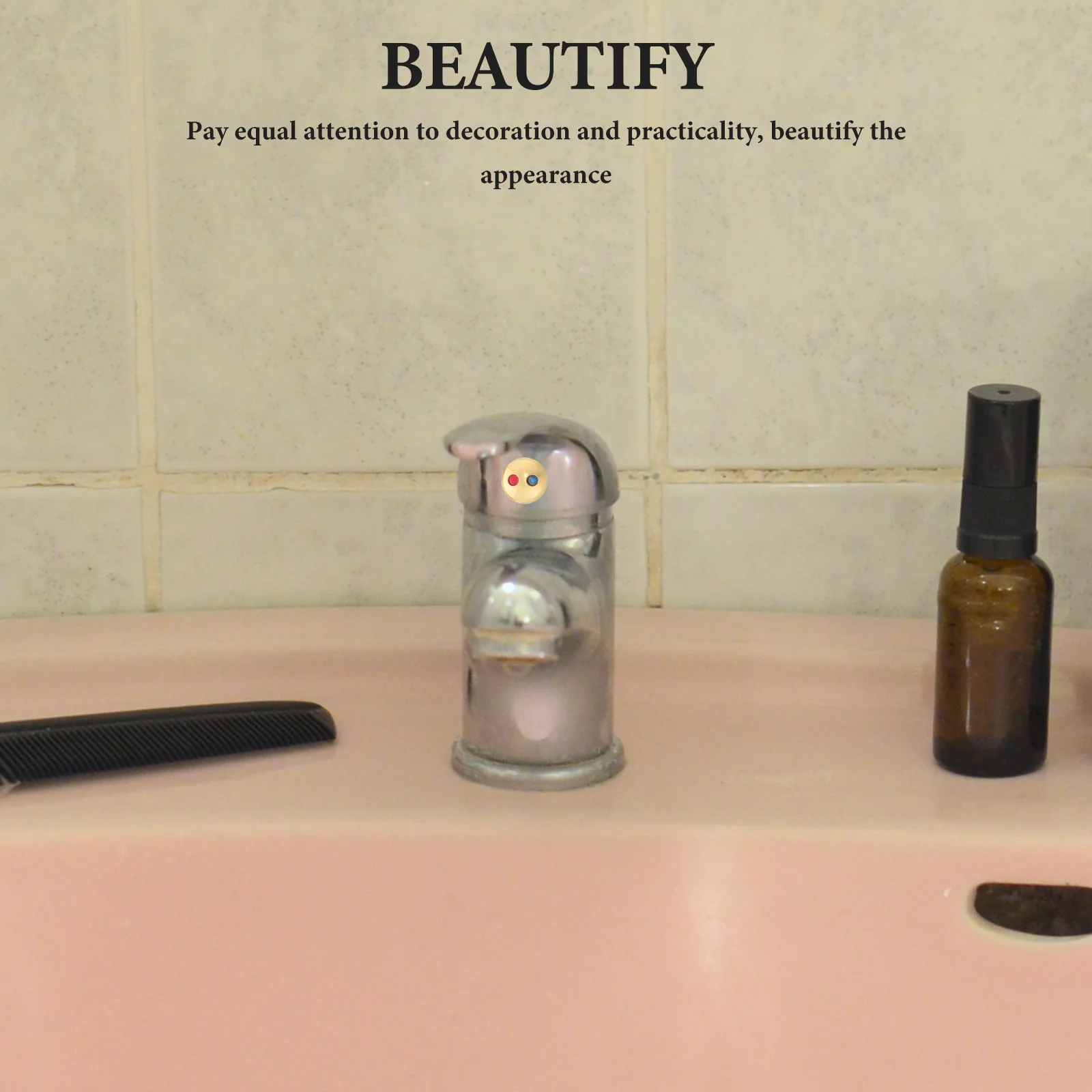 30pcs Faucet Hot Cold Water Markers Clear Temperature Indicators For Bathroom Kitchen Sink Taps Durable Plastic Replacement