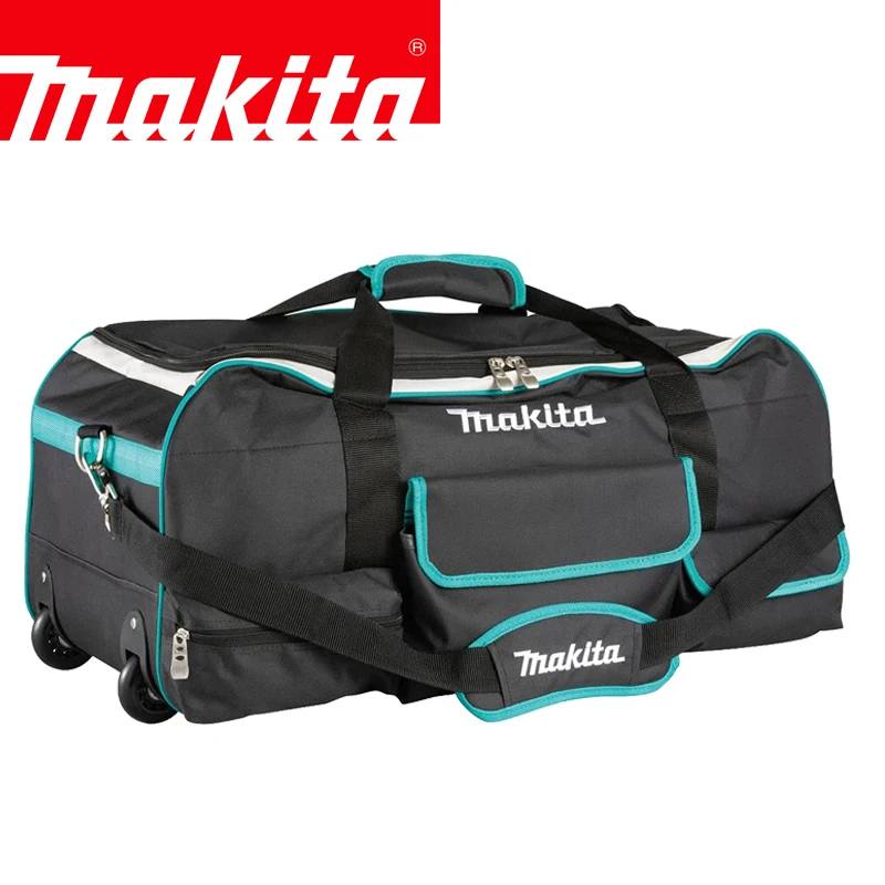 Makita Original 832367-6 Large Tool Bag with Wheels Highly Capacity Durable Lightweight Multipurpose Bag 700*350*300 mm