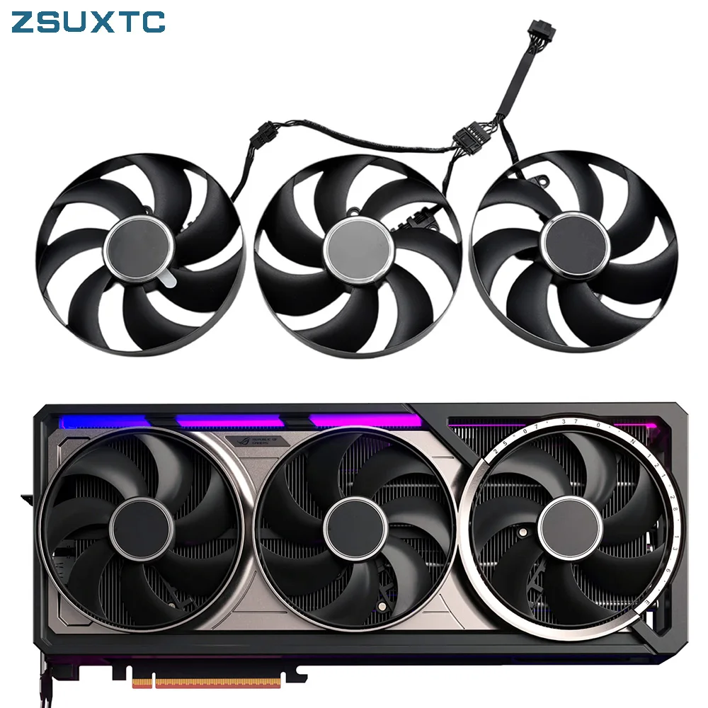 New cooling fan FD10015H12D 4PIN RTX5090 RTX5080 GPU fan for ASUS GeForce RTX 5090 5080 ROG ASTRAL Video Cards Fan