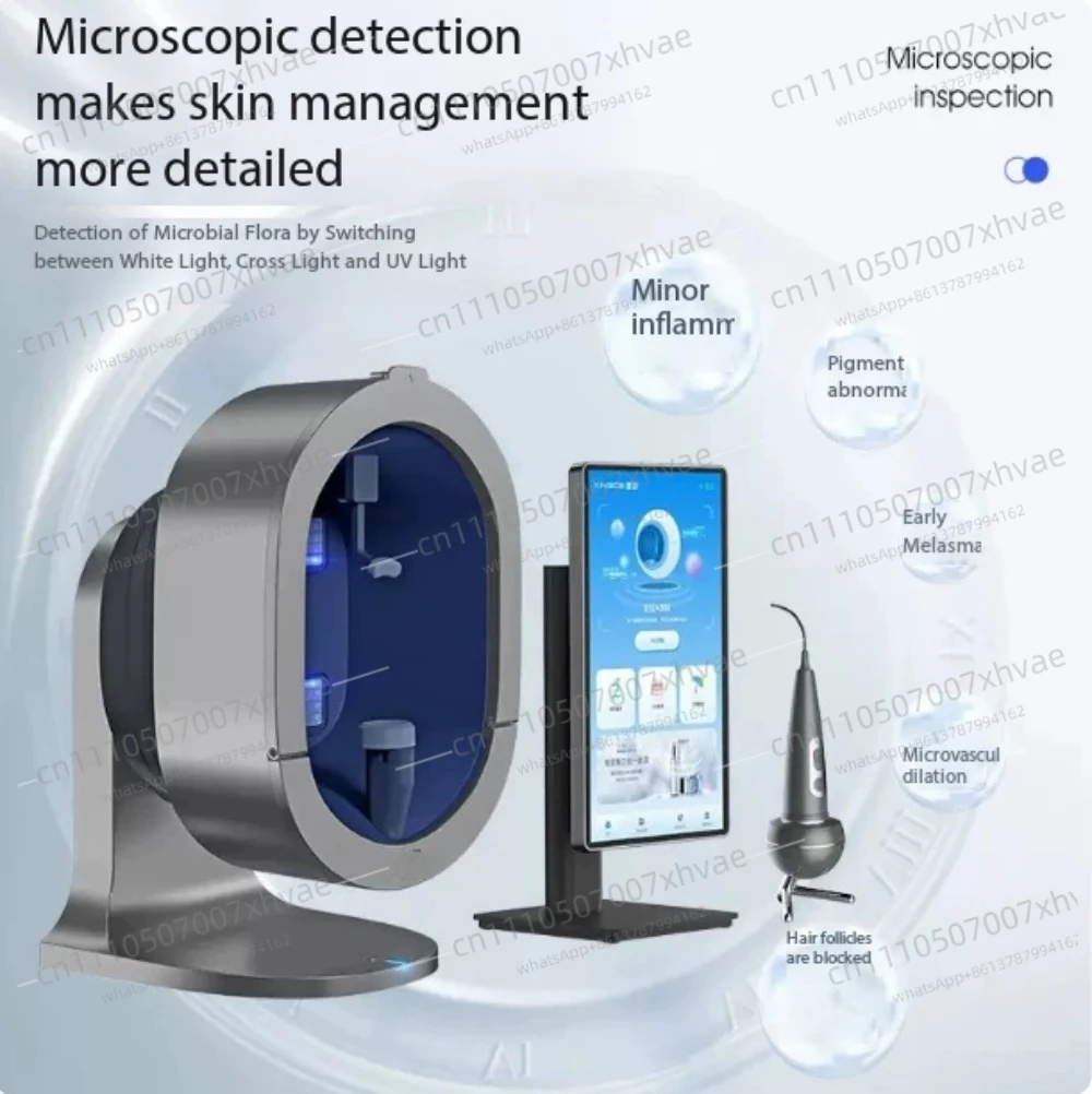 Professional 3d Scanner Face Mirror Device Dermatoscope Skin Face Diagnostics Analysis Machine Facial Skin Analyzer Machine