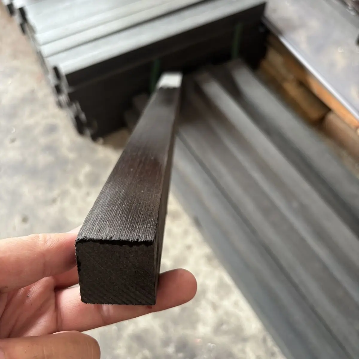 Imitation Black Ebony Wood Sticks High Density Engineered Wood Square Bar Handmade DIY Billiard Cue Handle Material