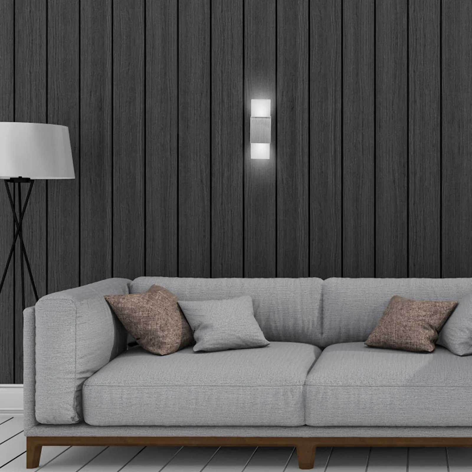 

Настенный светильник 6W COB LED из акрила, современный, из алюминиевого сплава, с двумя головками, для внутреннего и наружного освещения, для дома, бара, кофейни, декоративный, теплый свет