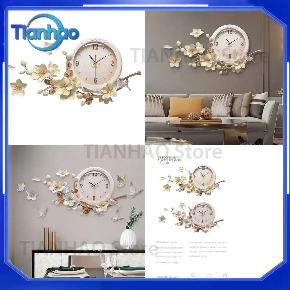 Luxury Creative Wall Clock for Decor Painting Inspired Design DIY Art Watch for Living Room Wall Decor Modern Timepiece