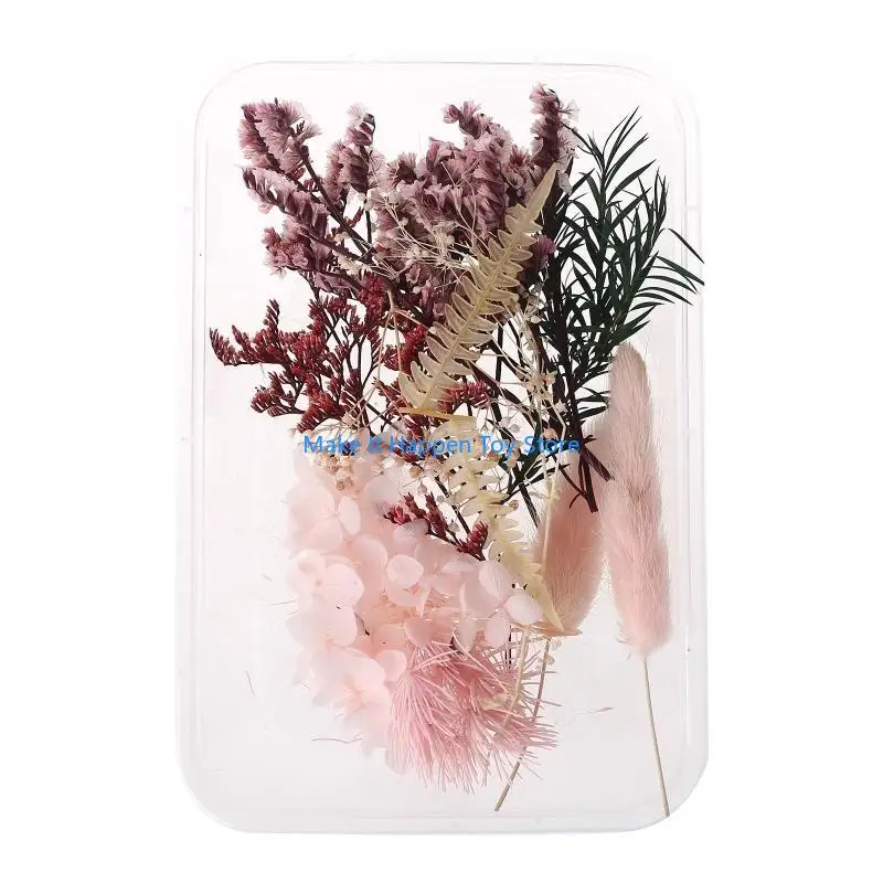 

28EC 1 Box Real Mix Dried Flowers for Resin Jewellery Dry Plants Pressed Flower