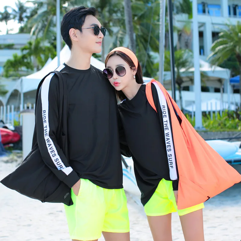 Long Sleeve Rash Guard  Women's Men's 3pcs/set Sun UV Protection Quick Dry Swimwear Wetsuit Surfing Fishing Tracksuit Full Body