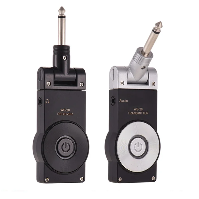 

AA84 2.4G Guitar Wireless System Transmitter Receiver Rechargeable 180 Rotatable